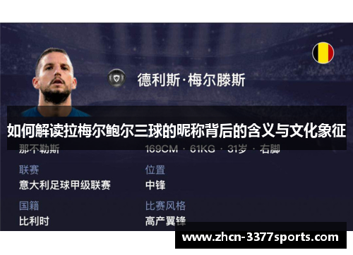 如何解读拉梅尔鲍尔三球的昵称背后的含义与文化象征